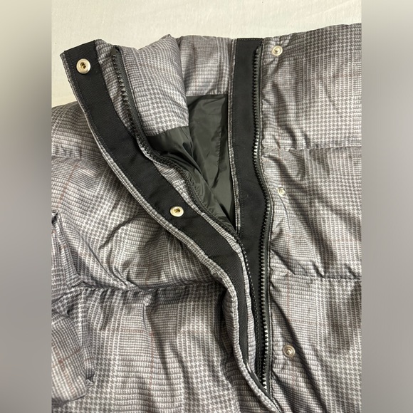 Theory Glen Plaid High Neck Puffer Jacket - Picture 6 of 9